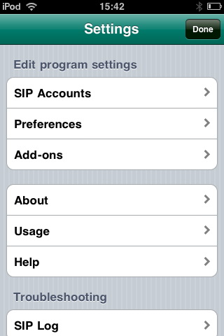 Acrobits other SIP settings 1