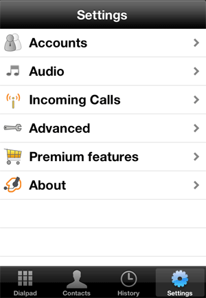 iphone voip configuration