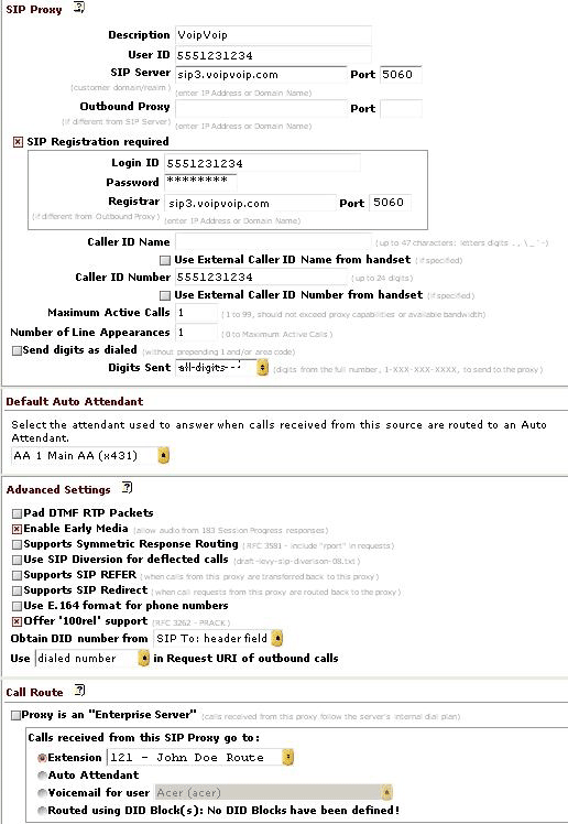 Allworx sip settings