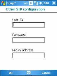 Fring other SIP setup