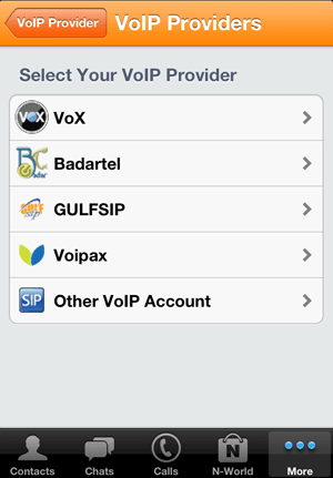 iphone voip configuration