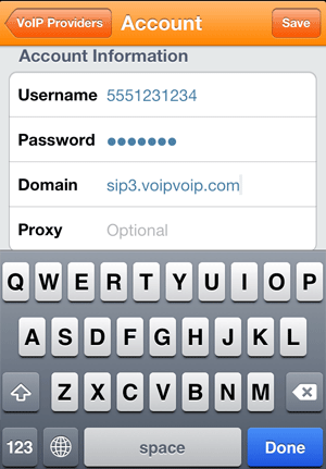 iphone voip configuration