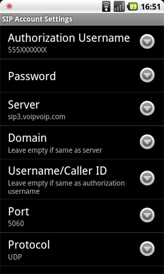 Windows Mobile VoIP SIP