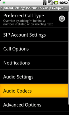 Windows Mobile VoIP SIP