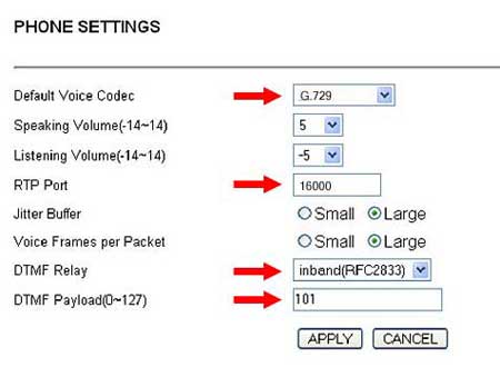 grandstream budgetone 100 configuration step 6